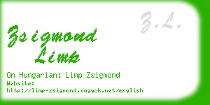 zsigmond limp business card